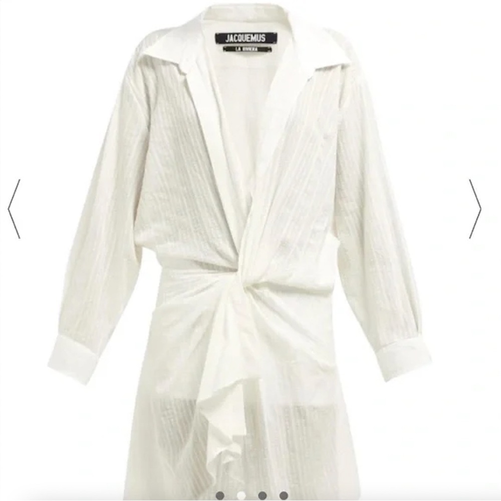 NWT Jacquemus La Riviera La Robe Alassio 34 Off White
